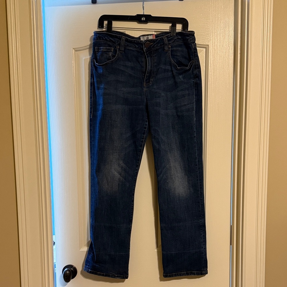 CAbi Dark Indigo Straight Leg Jeans